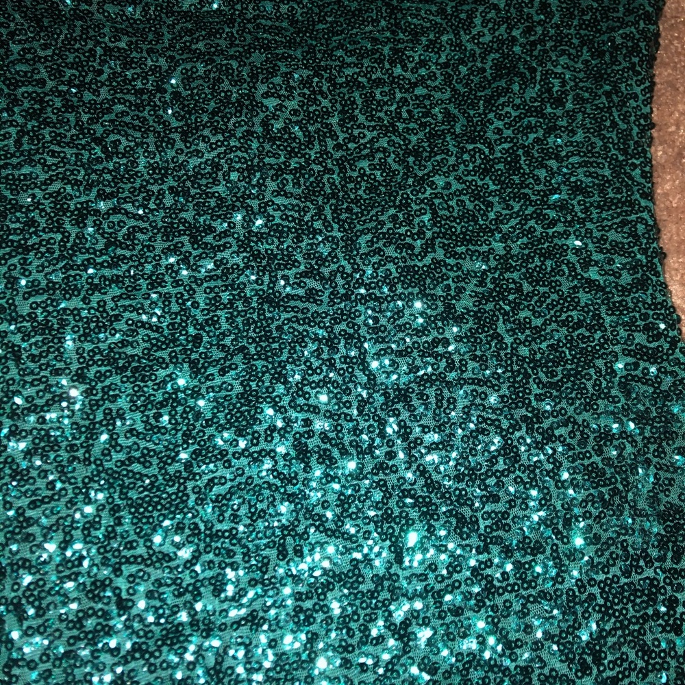 Teal sequin dress!